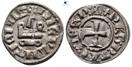 Philippe de Taranto AD 1307-1313. Lepanto. Denier Tournois BI