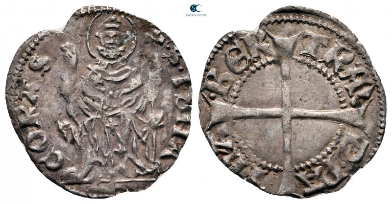 Bertrando di San Genesio AD 1334-1350. Aquileia
Denaro AR

19 mm., 0,81 g.
...