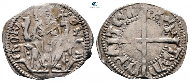 Bertrando di San Genesio AD 1334-1350. Aquileia
Denaro AR

21 mm., 1,01 g.
...