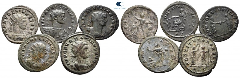 Lot of ca. 5 antoniniani of Aurelian / SOLD AS SEEN, NO RETURN!

very fine