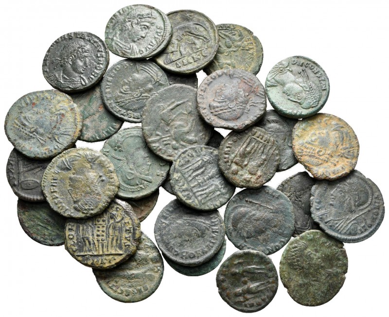 Lot of ca. 30 roman bronze coins / SOLD AS SEEN, NO RETURN!

very fine