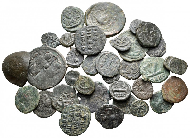 Lot of ca. 35 byzantine bronze coins / SOLD AS SEEN, NO RETURN!

nearly very f...