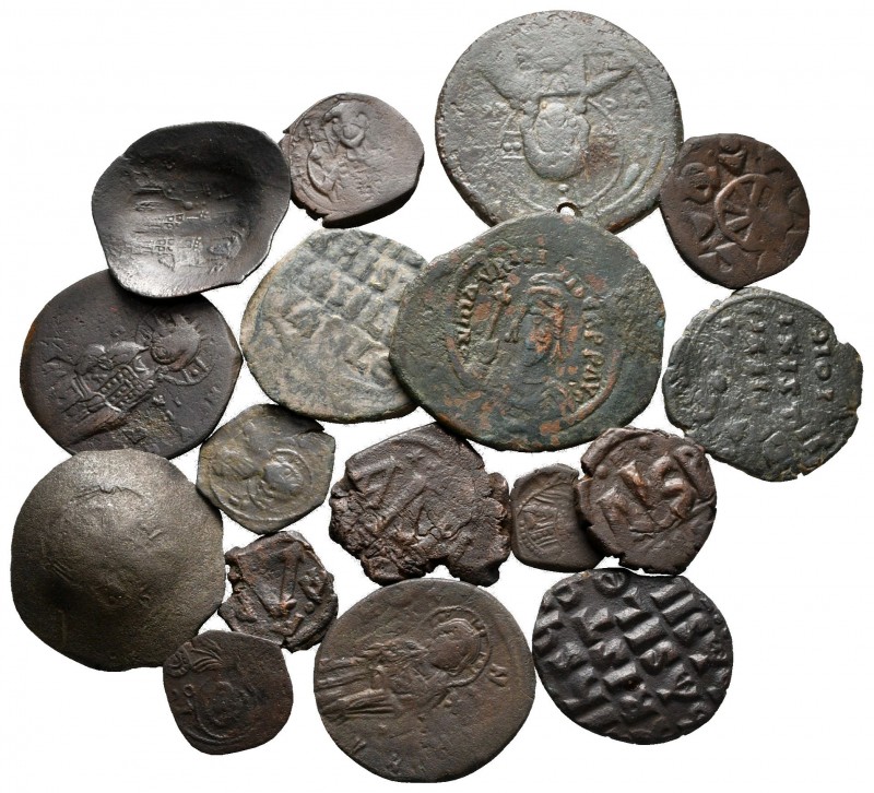 Lot of ca. 17 byzantine bronze coins / SOLD AS SEEN, NO RETURN!

nearly very f...