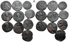 Lot of ca. 10 byzantine bronze coins / SOLD AS SEEN, NO RETURN!nearly very fine