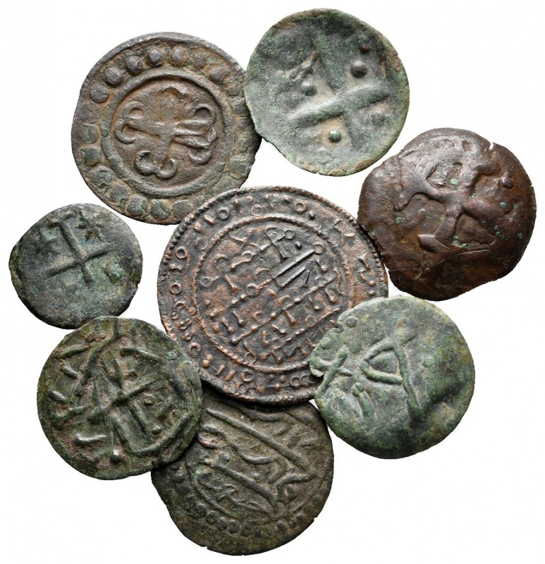 Lot of ca. 8 medieval bronze coins / SOLD AS SEEN, NO RETURN!

nearly very fin...