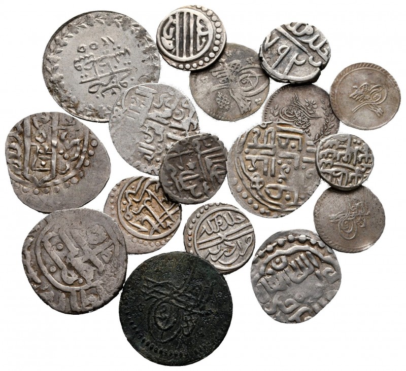 Lot of ca. 17 ottoman coins / SOLD AS SEEN, NO RETURN!

very fine