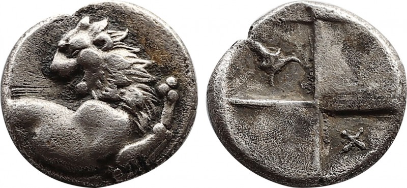 Thracian Chersonese. Chersonesos circa 386-338 BC.
Hemidrachm AR
12,5mm., 2,13g....
