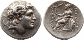 KINGS OF THRACE
Lysimachus, 323-281. . Tetradrachm n. d. (283/282), unknown mint. Diademed head of the deified Alexander with horn of Ammon to r. Rev....