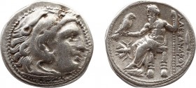 Greek
Kingdom of Macedon, Philip III Arrhidaios AR Drachm. In the name and types of Alexander III. Magnesia ad Maeandrum, circa 323-319 BC. Struck und...