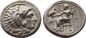 Greek
Kings of Macedon. Miletos. Alexander III "the Great" 336-323 BC. Struck under Philoxenos, circa 325-323 BC
Drachm AR
16,1 mm., 4,02 g.
Head of H...