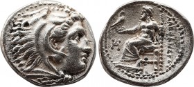 Greek
Kings of Macedon. Miletos. Alexander III "the Great" 336-323 BC. Struck under Philoxenos, circa 325-323 BC
Drachm AR
15,1 mm., 3,4 g.
Head of He...
