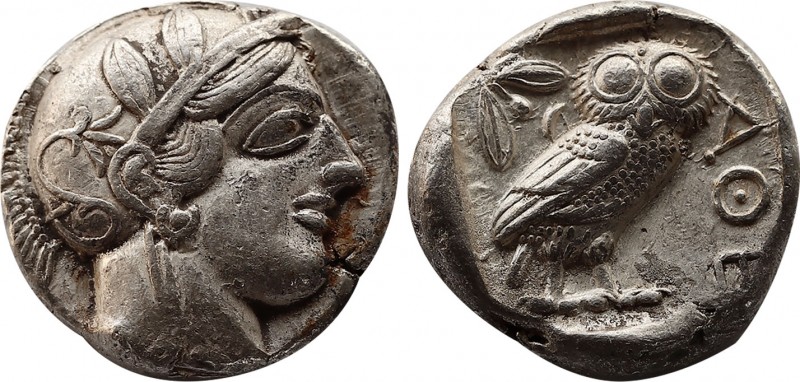 ATTICA, Athens. Circa 430s BC. Tetradrachm (Silver, 22,7mm, 17.23 g 5). Head of ...
