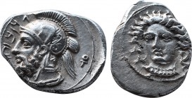 Ancients Greek
CILICIA. Tarsus. Pharnabazus, as Satrap (380-374/3 BC). AR stater (20mm, 10.56 gm, ). . . Head of female (Arethusa?) facing, turned sl...