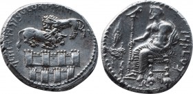 CILICIA, Tarsos. Mazaios. Satrap of Cilicia, 361/0-334 BC. AR Stater (23,5mm, 10.94 g, 10h). Baaltars seated left, his torso facing, holding eagle-tip...