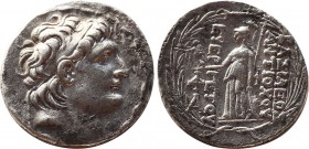 Greek
SELEUKID EMPIRE. Antiochos VII Euergetes (Sidetes). 138-129 BC. AR Tetradrachm (29.3mm, 16.4 g, 12h). Antioch on the Orontes mint. Diademed head...