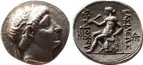 Greek
SELEUKID KINGS OF SYRIA. Antiochos I Soter, 281-261 BC. Tetradrachm (Silver, 29,3 mm, 17.21 g), Seleucia on the Tigris. Diademed head of Antioch...