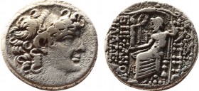 GRIECHEN
NÖRDLICHE LEVANTE. SELEUKIDEN. Philippos I. Epiphanes Philadelphos, 93 - 83 v. Chr. Tetradrachme (14,32g 26,6mm ). 88/87 v. Chr. Mzst. Antioc...