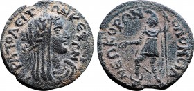 Roman Provincial
Phrygia. Hierapolis . Pseudo-autonomous issue AD 200-280.
Bronze Æ
20,6 mm., 3,77 g.
Fine