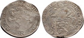 World Coins
Netherlands. Kampen. AD 1648.
Lion Daalder AR
39,3 mm., 27,52 g.
MO AR CIVI IM P BELG CAMPEN, armoured half-length figure of soldier stand...