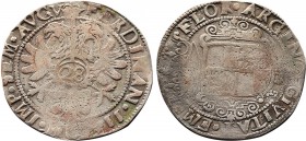 German States, Oldenburg. temp. Anton Gunther AR Gulden of 28 Stüber. 1603-1667. In the name of Ferdinand III (1649-1651). FLOR • AN • GV • C • O • (2...