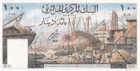 Algeria, 100 Francs, 1964, XF, B304a, Staple holes