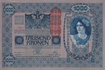 Austria, 1.000 Kronen 1919, UNC, P#59, Counting flaws