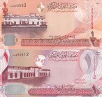 Bahrain, 2017 Issues Lot, 1/2 & 1 Dinar, UNC, B306 & B307,