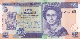 Belize, 2 Dollars, 2014, UNC, B324e,