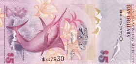 Bermuda, 5 Dollars, 2009, UNC, B231a,