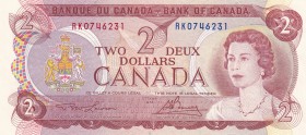 Canada, 1974, 2 Dollars, UNC, B349a, Sig.: Lawson/Bouey. Counting flaws