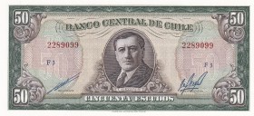 Chile, 1973, 50 Escudos, UNC, B275e,