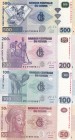 Congo, 2013 Issues Lot, 50-100-200-500 Francs, UNC, , Total 4 Banknotes
