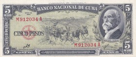 Cuba, 1960, 5 Pesos, AUNC/UNC, B814c, Sig.: Che Guevara