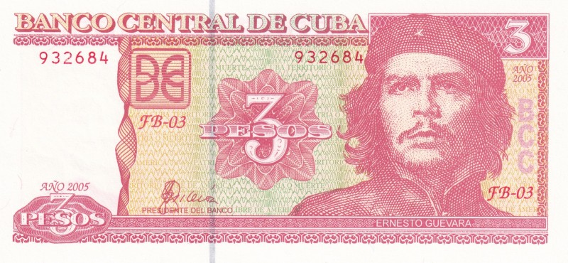 Cuba, 2005, 3 Pesos, UNC, B903b,