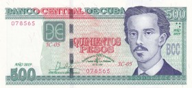 Küba, 2019, 500 Pesos, UNC, B919, 2019 Commemorative - This note commemorates the 500th anniversary of the founding of the city of Havana