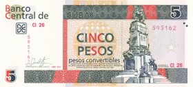 Cuba, 2017, 5 Pesos convertible, UNC, BFX907f,
