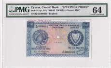 Cyprus, 1974, 250 Mils Specimen Proof, PMG 64, P#41sp,