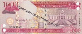 Dominican Republic, 1.000 Pesos oro Specimen, 2009, UNC, B705es,
