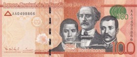 Dominican Republic, 100 Pesos dominicanos, 2014, UNC, B721a,