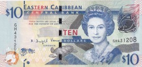 East Caribbean States, 10 Dollars, 2012, UNC, B236b,