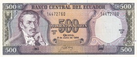 Ecuador, 500 Sucres, 1988, UNC, P#124A,