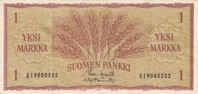 Finland, 1 Markka, 1963, VF, B386a, 46 signature varieties