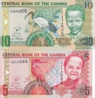 Gambia, 2013 Issues Lot, 5-10 Dalasis, UNC, B222c & B223c, Total 2 Banknotes
