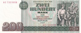 German Democratic Republic, 200 Mark, 1985, UNC, B306,