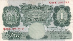 Great Britain, 1 Pound, 1955, AUNC (Pressed), P#369c,