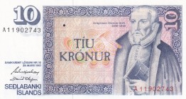 Iceland, 10 Kron, 1961, UNC, B807a,