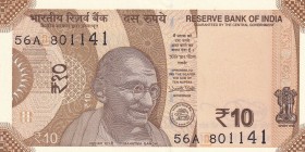 India, 10 Rupees, 2018, UNC, B298b,