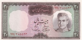 Iran, 20 Rials, 1969, UNC, B214a,
