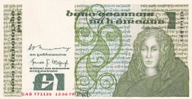Ireland, 1 Pound, 1979, AUNC, B215b,