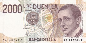 Italy, 2.000 Lire, 1990, UNC, B466a,